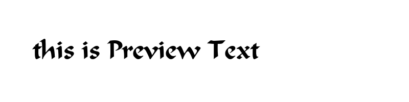 font preview of CALLIGRA