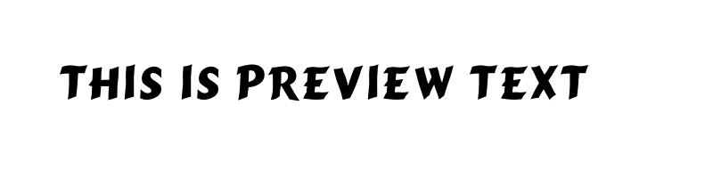 font preview of CARTOON