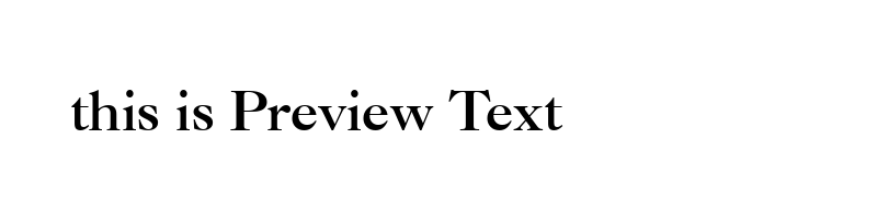 font preview of CASLONB