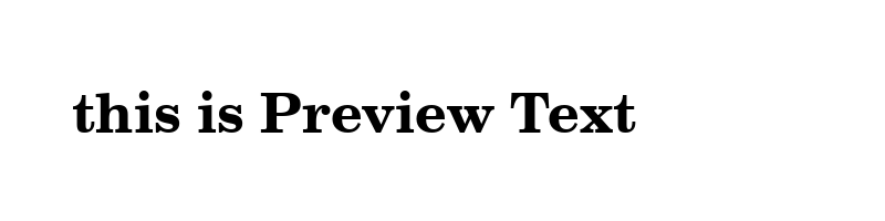 font preview of CENSBKB