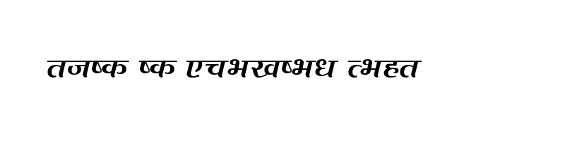 font preview of chadani