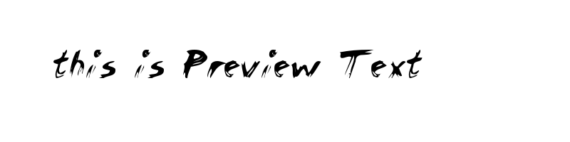 font preview of CHICS