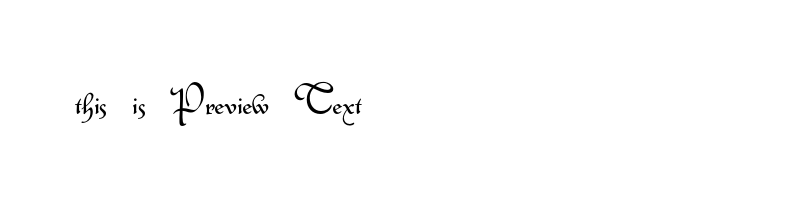 font preview of Civilite_0