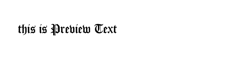 font preview of cloistrk_1