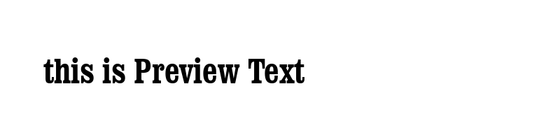 font preview of CLRNDNBC