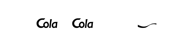 font preview of cocacola