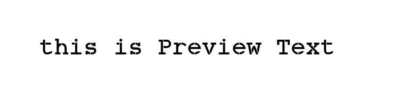 font preview of Combrb