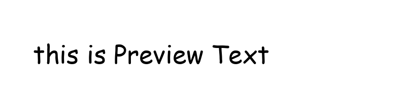 font preview of comic_1