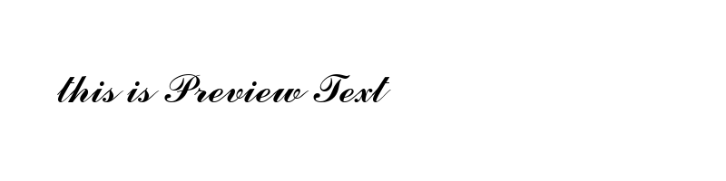 font preview of comsc