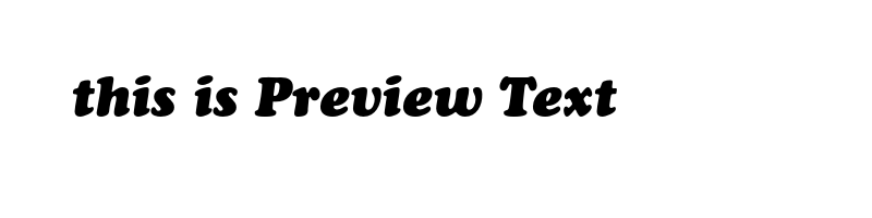 font preview of CooperBlackStd-Italic