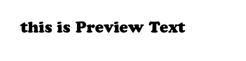 font preview of CooperBlackStd