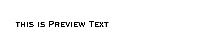 font preview of copgotbc