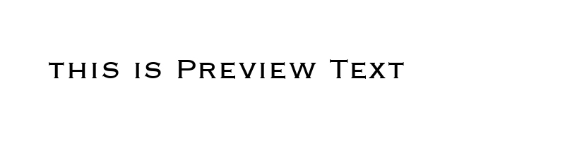 font preview of copgothn