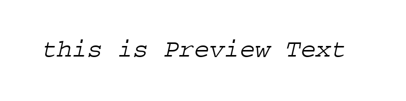 font preview of cpsr46w