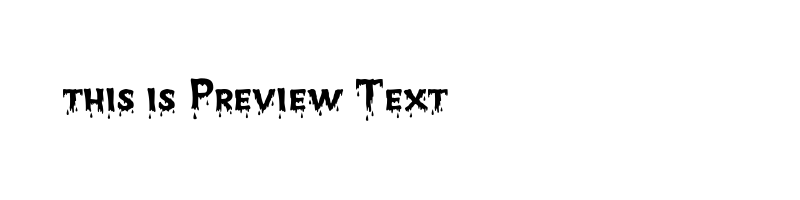 font preview of creepy