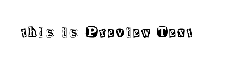 font preview of cut-n-p