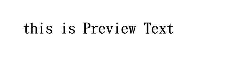 font preview of DFKai71