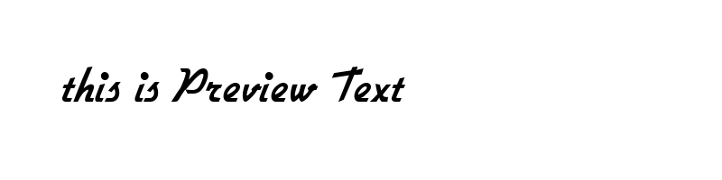 font preview of DINER