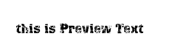 font preview of DISTRES2