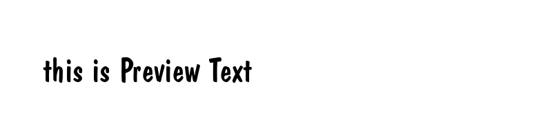 font preview of domcasn