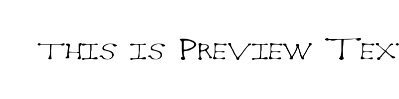 font preview of dot2dot