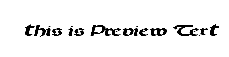 font preview of DRISSBI
