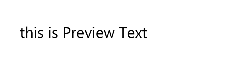 font preview of ebrima_1