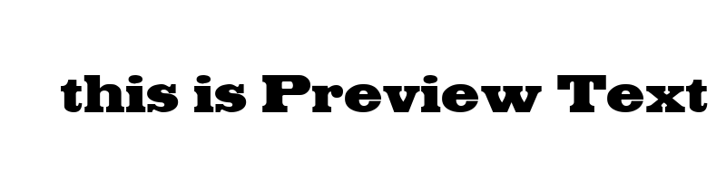 font preview of egyp