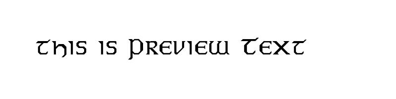 font preview of EIRE