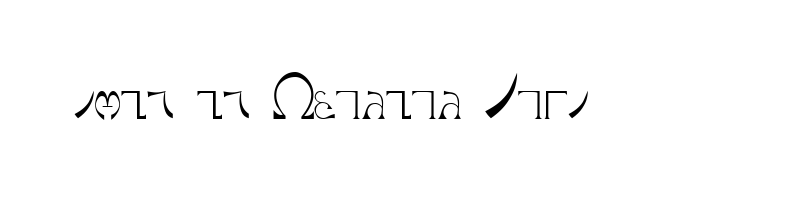 font preview of ENOCHIAN