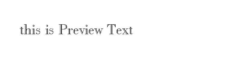 font preview of FIFTHAVE