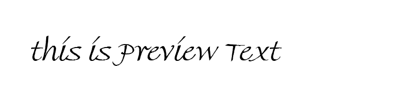 font preview of finehand