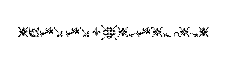 font preview of FLEURONS