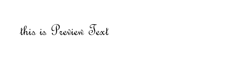 font preview of FRSCRIPT_1