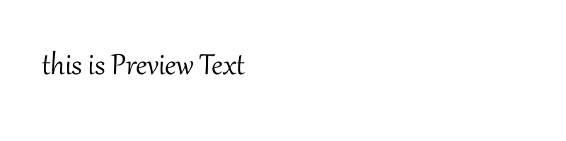 font preview of Gabriola_1