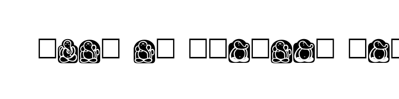 font preview of GANPTI-1