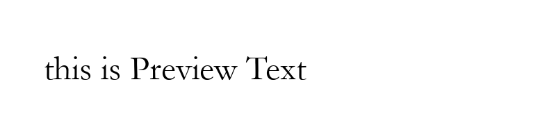 font preview of GARA_1
