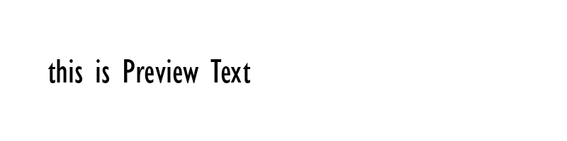 font preview of GILC__