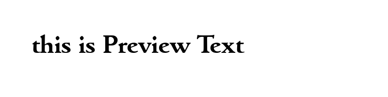 font preview of goitb