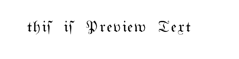 font preview of gothicg