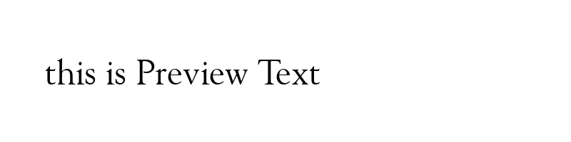 font preview of GoudyOS
