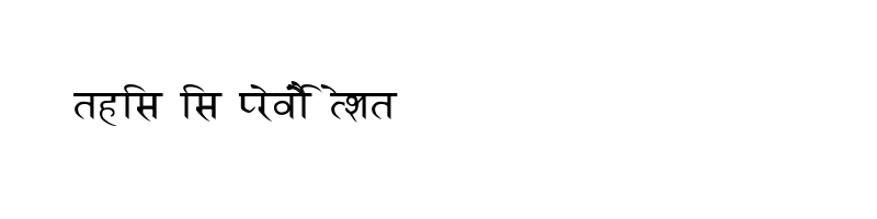 font preview of Hindi Saskrit