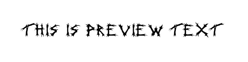 font preview of INCANTAT