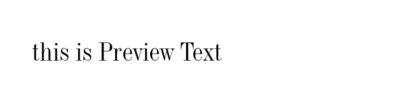 font preview of ind736n