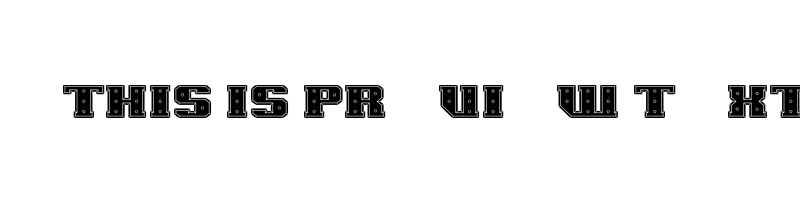 font preview of IRONCLAD