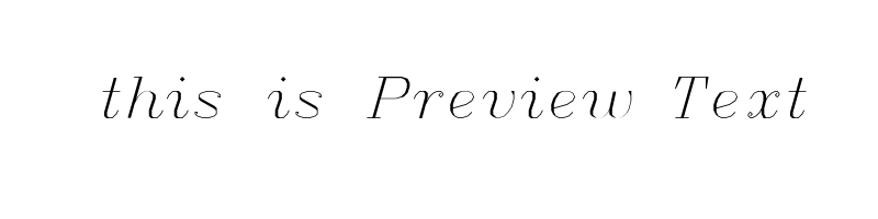 font preview of italicc