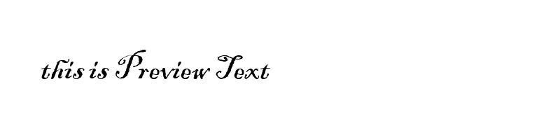 font preview of ITCBLKAD_1