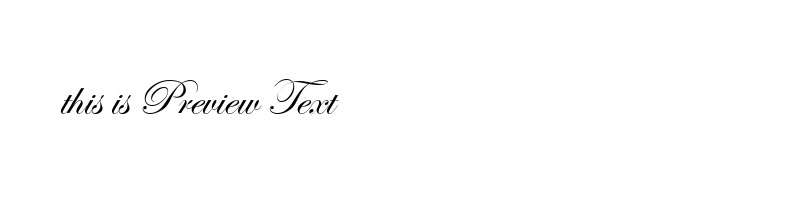 font preview of ITCEDSCR_1