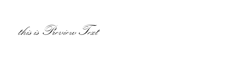 font preview of k004004d