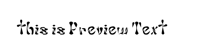 font preview of KALIA